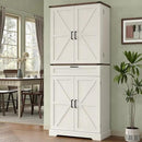 72'' Kitchen Storage Pantry Cabinet, Tall Storage Cabinet with 8 Door Shelves, 2 Cabinets and 1 Drawer, Freestanding Cupboard for Kitchen, Dining Room, Bathroom, Laundry, Off White by CozyNest Decor