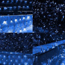 Dazzle Bright Christmas Net Lights, 360 LED 12FT x 5 FT Green Wire Waterproof Connectable String Lights with 8 Modes, Christmas Outdoor Lights for Bushes Garden Party Wedding Holiday Decoration (Blue) by GreenHaven Gardens