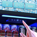 2.5 Cu.Ft Wine Fridge, Mini Fridge With Glass Door, Wine Cooler Refrigerator, Beverage Drink Beer Cooler, Adjustable Shelves & Digital Temperature Display, 22 Bottle 95 Can by CozyNest Decor