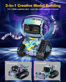 3 in 1 STEM Robotics Toy Building Blocks Set, Programmable APP Remote Control Robot/Car Robot Coding Kit, STEM Project Education Birthday Gift for Boys and Girls Ages 8-12 (433 Pieces) by TinyTreasures Baby Boutique