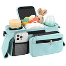 Accmor Universal Stroller Organizer with Insulated Cup Holder Detachable Phone Bag and Shoulder Strap,Stroller Bag Caddy Organizer Accessories Fits for Uppababy, Baby Jogger, Britax Strollers by TinyTreasures Baby Boutique