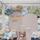 We Can Bearly Wait Wall Decal - Baby Shower Party Decoration, Gender Reveal Party Supplies, Bear Sign Decal for Balloon Arch, Pregnancy Party Photo Background Props (We Can Bearly Wait D) by TinyTreasures Baby Boutique
