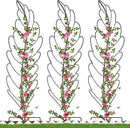 3 Pack Metal Garden Trellis for Climbing Plants, Black Metal Garden Trellis for Vines Plant Rose Vegetable Support,Large Decorative Outdoor Trellis by GreenHaven Gardens