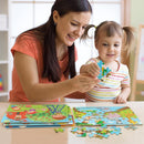 SYNARRY Puzzles for Kids Ages 4-8, 4 Pack Wooden Jigsaw Puzzles for Kids Ages 3-5 Years Old 40 Pieces, Preschool Puzzle Toy Gift for Children Boys and Girls, Farm Dinosaur Animal Construction Theme by TinyTreasures Baby Boutique