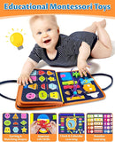 Exorany Busy Board Montessori Toys for Toddler Boy & Girl Birthday Gifts, Busy Book Learning Sensory Toys for Toddlers, Toddler Travel Toy Educational Activities Learn Fine Motor Skills by TinyTreasures Baby Boutique