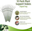 Plant Support Stakes, Stem Holder Structures for Indoor & Outdoor Use, Garden Accessories for Climbing & Potted Plants, Trellis Alternative - Monstera (Dark Green), 10 Pack, 22" L, Original by GreenHaven Gardens