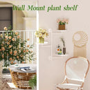 WIndow Rotating Plant Stand Shelf Indoor Black Metal Floating Shelves 3-Tier Wall Mount Plant Holders for Living Room Wall Planter Modern Home Decor for Gardening by GreenHaven Gardens
