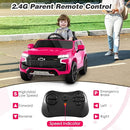 Costzon Ride on Car, 12V Licensed Chevrolet Tahoe Battery Powered Electric Vehicle w/ 2.4G Remote Control, High/Low Speed, Music, Lights, MP3/USB/FM, Spring Suspension, Electric SUV for Kids (Pink) by TinyTreasures Baby Boutique
