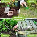 11Pcs Heavy Duty Gardening Tool Set, Shovel Stainless Steel with Non-Slip Rubber Grip, Canvas Storage Bag for Women Gardeners Pruning Shears Plant Care Weeding Tools by GreenHaven Gardens
