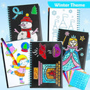 FUNNYB&G Foil Art Craft Activity for Kids - Gift for Girls Crafts for Kids Fun Art Supplies DIY Creative Travel Toy, Birthday Gift Party Favor Toys for Girls Boys 4 5 6 7 8 9 Years Old (Winter) by TinyTreasures Baby Boutique