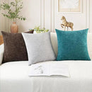 CaliTime Throw Pillow Covers Decorative 16 X 26 Inches Pack of 2 Cozy Chenille Cushion Cases for Couch Sofa Bed Living Room Home Teal by CozyNest Decor