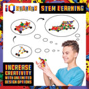 | STEM Learning Toys | Creative Construction Engineering | Fun Educational Building Set for Boys & Girls Ages 3-10 | Top Blocks Game Kit by TinyTreasures Baby Boutique