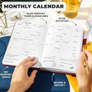 Clever Fox Planner Premium Edition – Undated Luxurious Weekly & Monthly Planner to Increase Productivity and Hit Your Goals – Organizer – Start Anytime, A5, Lasts 1 Year, Red (Weekly) by TinyTreasures Baby Boutique