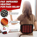 UTK Vibrating Far Infrared Heating Pad for Back Pain Relief, Hot to 159℉, Lower Back Massager Gift for Women Men, FSA-HSA Eligible, 3 Vibration, 16 Timers Auto-Off, 20 Jades, 35-55" Adjustable Size by CozyNest Decor