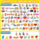 Origami Kit for Kids Ages 5-8 8-12, 260 Sheets Origami Paper with 99 Patterns and Guiding Book, Funtopia DIY Craft Art Projects Supplies for Boys Girls, Travel School Vacation Activities Toy by TinyTreasures Baby Boutique