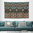 HZOHNAGO Aztec Tapestry Turquoise Blue and Brown and Native American Tribal Pattern Printed Wall Tapestry Wall Hanging for Bedroom Living Room Dorm 90" W x 60" H by CozyNest Decor