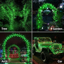 2 Pack Green Solar Lights Outdoor - Outdoor,Waterproof,8 Modes, Each 42.7 FT 100 LED Green String Lights for St Patrick's Day Tree Garden Patio Christmas Decorations by GreenHaven Gardens