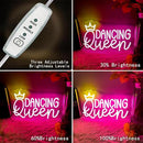 Dancing Queen Neon Sign, Dimmable LED Neon Lights for Wall Decor Neon Light Up Signs for Bedroom Dancing Party Bar Club Birthday Party Decoration Gift for Girl Kid lover by GreenHaven Gardens