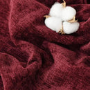 CaliTime Throw Pillow Covers Decorative 20 X 26 Inches Pack of 2 Cozy Chenille Standard Pillow Shams Cases for Couch Sofa Bed Living Room Home Burgundy by CozyNest Decor