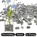 2lbs Grey Pebbles for Landscaping, 3/8inch Small Rocks for Succulent Cactus Plants, Natural Polished Pebbles, River Rocks for Plants, Vases, Gardening by GreenHaven Gardens