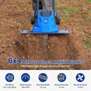BILT HARD 14-Amp 18-Inch Electric Tiller Cultivator, 8'' Tilling Depth Corded Garden Rototiller, 6 Steel Front Tines Roto Tillers with Adjustable Wheels & Foldable Handle for Garden Lawn Soil Digging by GreenHaven Gardens