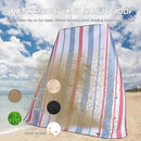 Waterproof Picnic Mat, Outdoor Camping Oversized Field Blanket. Portable Thickened Camping Blanket, Suitable for Beach, Camping, Music Festival, Party, Outdoor Adventure. (Red&Blue&White, 80”x80”) by TinyTreasures Baby Boutique