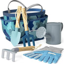Gardening Set, Tool Kit, for Kids, STEM, Includes Tote Bag, Spade, Watering Can, Rake, Fork, Trowel and Gloves (Camo Quest) by GreenHaven Gardens