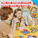 26PCS Alphabet Lacing Cards, Lowercase Letters Sewing Kit with 26 Double-Sided Cards and 26 Colorful Laces Alphabet Learning Toy Motor Skills Art Crafts for Toddlers, Kids, Students by TinyTreasures Baby Boutique