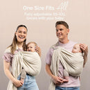 Boba Ring Sling - Newborn to Toddler Carrier, Lightweight & Breathable, Hip-Healthy, Front & Hip Carry, 8-35 lbs (Pampas) by TinyTreasures Baby Boutique