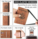 Passport Holder Cover Wallet Travel Essentials Leather Rfid Blocking Case Vacation Luggage Must Haves Travel Accessories for Men Women (116