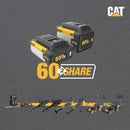 Cat DG610 60V 15” Brushless String Trimmer Cordless with Dual Line Bump Feed Head, Edger with Quick Line Load, Weed Trimmer with ECO Mode for Extended Runtime – Battery & Charger Included by GreenHaven Gardens