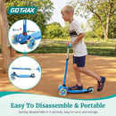 Gotrax KS1 Kids Kick Scooter, LED Lighted Wheels and 3 Adjustable Height Handlebars, Lean-to-Steer & Widen Anti-Slip Deck, 3 Wheel Scooter for Boys & Girls Ages 2-8 and up to 110 Lbs by TinyTreasures Baby Boutique
