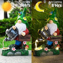 mopha Garden Gnomes Statues Outdoor Decor with Watering Can Solar Lights Resin Figurines Outside Decoration for Patio Yard Lawn Porch Ornaments Clearance Gardening Gift by GreenHaven Gardens