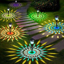Solar Outdoor Lights - 2 Pack Color Changing Solar Pathway Lights, Waterproof, Maintains 10 Hours of Lighting for Garden, Landscape, Path, Yard, Patio, Driveway by GreenHaven Gardens