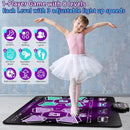 Kids Dance Mat Toys - 2-Player Dance Pad Gifts for Girls Boys Toddlers 3 4 5 6 7 8 9 + Year Old Electronic Dancing Mat Floor Games Toy with Music Light Christmas Birthday Gift (Purple) by TinyTreasures Baby Boutique