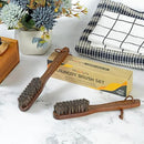 Takavu Horsehair Laundry Stain Brush Set (2 Pack) - Soft Bristle Spot Cleaner for Delicate Fabrics, Clothes Pre-Wash, Gentle Garment Care Tool by CozyNest Decor