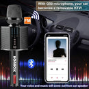 BONAOK Karaoke Microphone, Portable Wireless Bluetooth Karaoke Mic for Adults&Kids Car Home Outdoor Party, Karaoke Machine for PC/All Smartphone G50 Black 2025 by TinyTreasures Baby Boutique