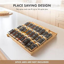 Bamboo Spice Drawer Organizer - Expandable 4 Tier Spice Rack (Need 3" Deep Drawer) 12" to 24" Wide, Seasoning Organizer, Organization Seasoning Rack insert (Jars Not Included) by CozyNest Decor