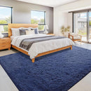 8x10 Area Rug for Living Room: Fluffy Shag Soft Washable Rugs Large Fuzzy Plush Indoor Carpet for Bedroom Nursery Playroom Kids Girls Boys Room (Navy Blue, 8'x10') by TinyTreasures Baby Boutique