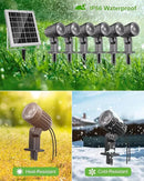 CLY 6 in 1 Solar Spotlights Landscape Outdoor Garden, Solar Spotlights IP66 Waterproof Landscape Lighting with Remote 18M Cable for Garden, Lawn, Patio, 2700K/4000K/6500K by GreenHaven Gardens