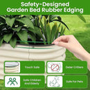 8 X 2 X 1.4Ft Raised Garden Beds Kits, Galvanized Raised Garden Beds Outdoor Planter Box for Vegetables, Gardening, Flowers, Fruits etc(Ivory) by GreenHaven Gardens