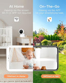 ARENTI Baby Monitor with 2 Cameras, 2K/3MP WiFi 6 Camera and Audio, 5-inch Wireless Screen, Smartphone App, Super Night Vision, Crying Detection, Auto Tracking, Temp&Humidity Sensor (D3 Set) by TinyTreasures Baby Boutique