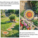 Sunflower Stepping Stones Outdoor Garden - Pavers for Outside Walkway Garden Stones Garden Stepping Stones Outdoor Decorative Stone for Garden 9.5 * 9.5 * 0.7 Inch LC Lcdecohome by CozyNest Decor