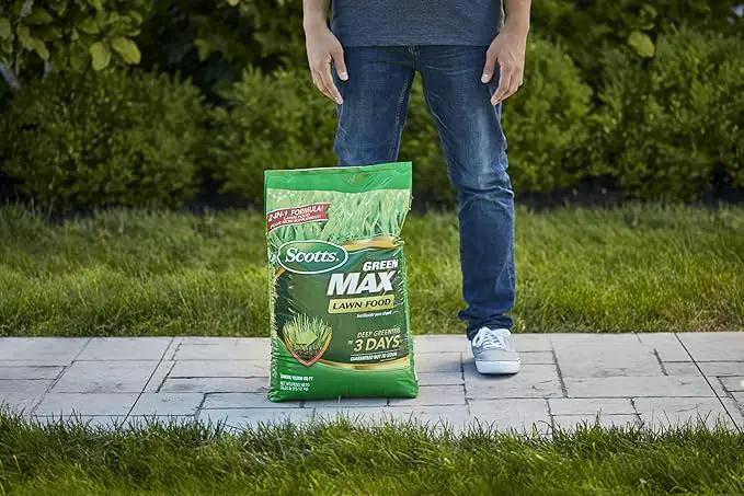 Scotts Green Max Lawn Food, Lawn Fertilizer Plus Iron Supplement for Greener Grass, 10,000 sq. ft., 33.33 lbs., photo 2 of 16