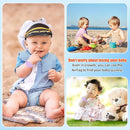 Kids Waterproof Airtag Bracelet Compatible with Apple AirTag, Hidden Silicon Protective Case for Air Tag GPS Tracker Holder, Adjustable Anti-Lost Watch Band for Toddler Child (Cyan & Purple) by TinyTreasures Baby Boutique
