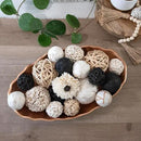 ANDALUCA Black & White Decorative Balls Bowl Filler Bag with Orbs, Balls (Black) by CozyNest Decor