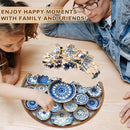 Jigfoxy Wooden Puzzles for Adults, Azulejo Dreams – Port Wood Puzzles Adult, Unique Animal Shape Wooden Jigsaw Puzzles for Adults, Birthday Gifts for Puzzle Lovers, Friend (S-8.5 * 8.4in-100pcs) by TinyTreasures Baby Boutique