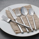 Alata Potter 45-Piece Forged Stainless Steel Flatware Set Cutlery Set,Service for 8,Silver Finish,Dishwasher Safe by CozyNest Decor