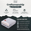 Gold Case Throw Blanket for Bed – 100% Recycled Turkish Cotton Bed Blanket – Decorative Throw Cotton Blankets for Living Room & Bedroom – Woven Twin Blankets - 71x90 - Grey by CozyNest Decor