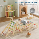 BlueWood 2024 8-in-1 Pikler Triangle Climbing Set Toddler Toys Indoor Baby Jungle Gym Climber Playground for Kids - Rainbow by TinyTreasures Baby Boutique